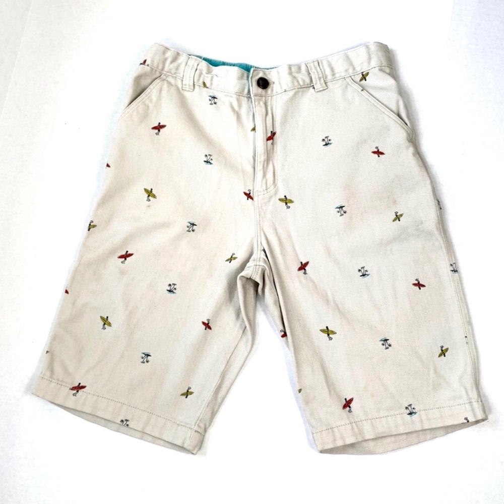 Boy flat front short beach & surfboard